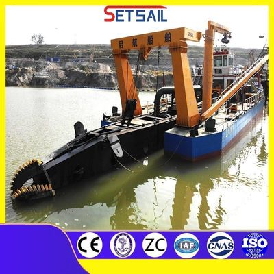 Qihang 20m Profundidad de dragado Cortador de succión de lodo dragado longitud total 38m