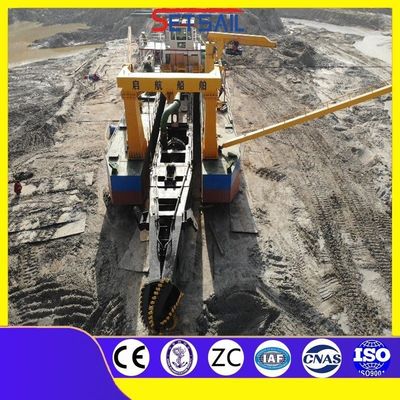 Qihang 20m Profundidad de dragado Cortador de succión de lodo dragado longitud total 38m