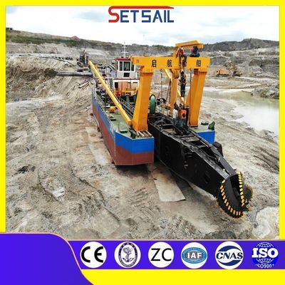 Qihang 20m Profundidad de dragado Cortador de succión de lodo dragado longitud total 38m