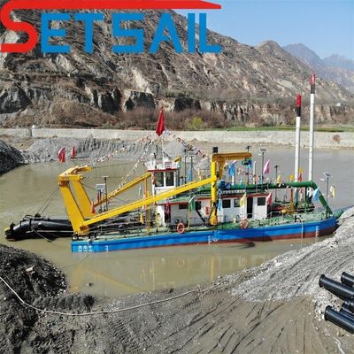 1200 metros cúbicos por hora Cortador Succión Río excavadora de arena para el río de las vías fluviales interiores