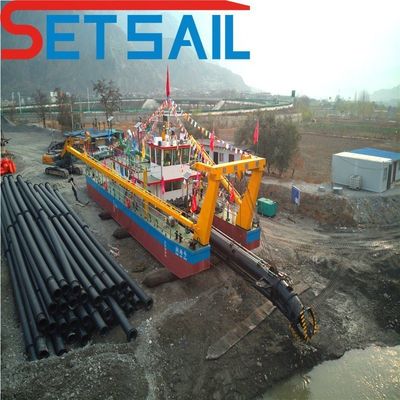 1200 metros cúbicos por hora Cortador Succión Río excavadora de arena para el río de las vías fluviales interiores