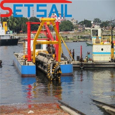 1200 metros cúbicos por hora Cortador Succión Río excavadora de arena para el río de las vías fluviales interiores