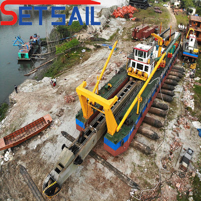 Alta capacidad de arena de río cortador hidráulico de succión excavadora 50-260kw Potencia de la cabeza de corte