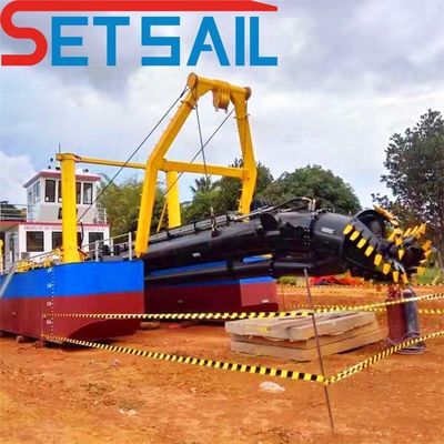 500-2000m Distancia de descarga Tipo de ranura CTS Sistema hidráulico de 24 pulgadas Cortador Excavadora de succión