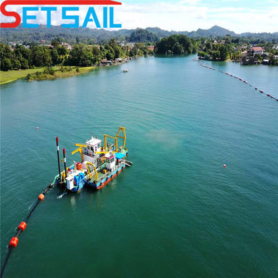 Dredger de arena de corte de 38 m con motor diesel y flujo de agua hidráulico