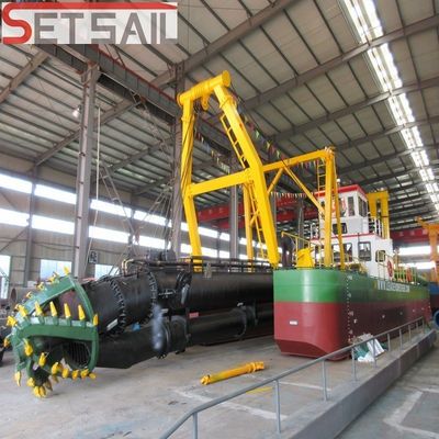 Sistema Siemens PLC 4000m3 Cortador de flujo de agua Excavadora de succión con bomba de lodo tipo Wn500