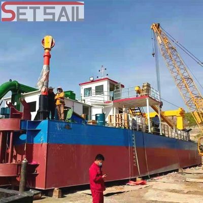 Excavadoras de sección con motor diesel hidráulico para operaciones de dragado de barro de arena fluvial