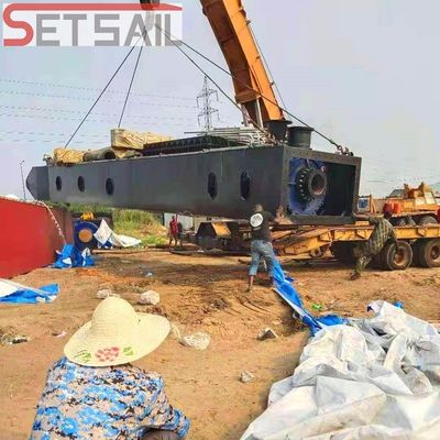 Excavadoras de sección con motor diesel hidráulico para operaciones de dragado de barro de arena fluvial