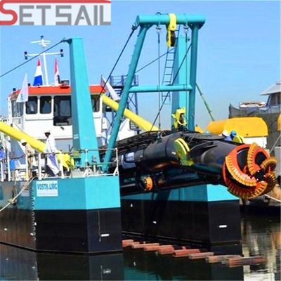 Sistema de control hidráulico Motor diesel Cortador de potencia Excavadora de arena de succión con ciclón