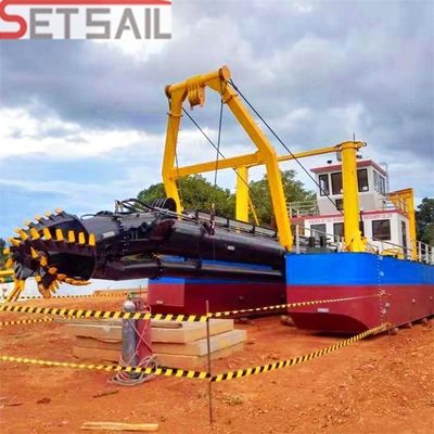 Sistema de control hidráulico Motor diesel Cortador de potencia Excavadora de arena de succión con ciclón