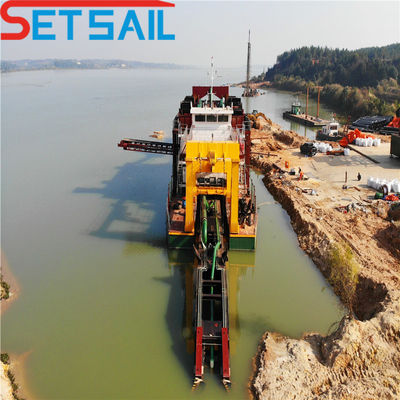 Sistema de control hidráulico de Rexroth Motor diesel cortador excavadora de succión para arena de río