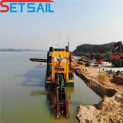 Sistema de control hidráulico de Rexroth Motor diesel cortador excavadora de succión para arena de río