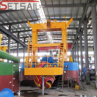 Bomba de arena hidráulica motor diesel cortador de succión excavadora de arena dentro de su presupuesto