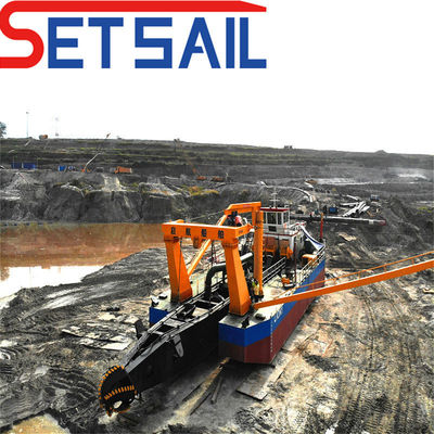 Siemens PLC Cutter Excavadora de succión para barro de arena del río por la bomba de succión de Shijiazhuang