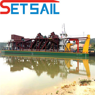 QHCST-30 Cortador de barro fluvial Excavadora de aspiración Excavadora con motor diésel Lente total 17m-60m