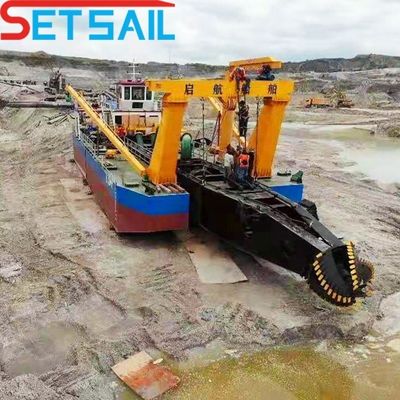 Peso total 28-1000t 12 pulgadas motor diesel cortador de succión maquinaria de dragado para arena