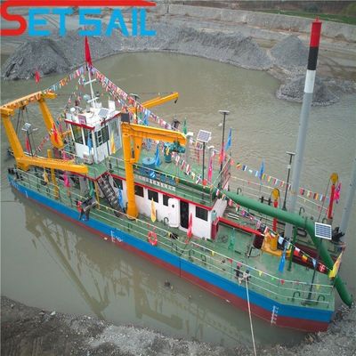 Peso total 28-1000t 12 pulgadas motor diesel cortador de succión maquinaria de dragado para arena