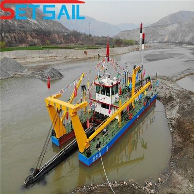 Peso total 28-1000t 12 pulgadas motor diesel cortador de succión maquinaria de dragado para arena