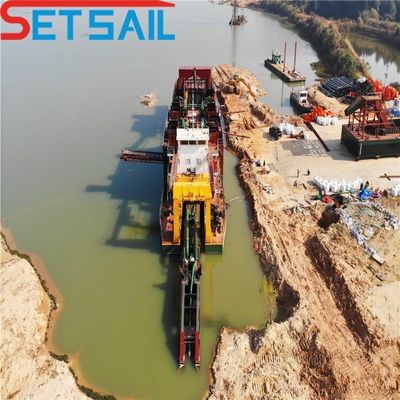 360000.000kg Peso bruto Envase Maquinaria de corte duradera de aspiración de dragado para arena
