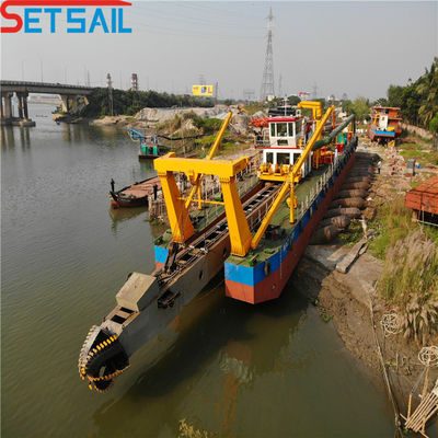 Control hidráulico de 31 m 18 pulgadas excavadora de cabeza de cortador con diámetro de tubo de descarga de 650 mm