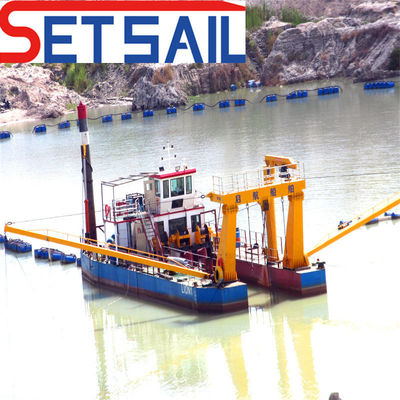160m3 Cortador de motores diesel Excavadora de succión para arena de río Siemens PLC y rendimiento