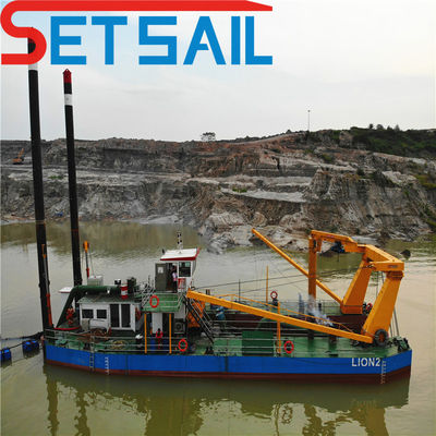 Solicitud personalizada Dredger de arena de excavación fluvial para la máquina de dragado 17m-50m longitud total