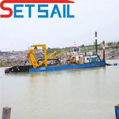 Solicitud personalizada Dredger de arena de excavación fluvial para la máquina de dragado 17m-50m longitud total