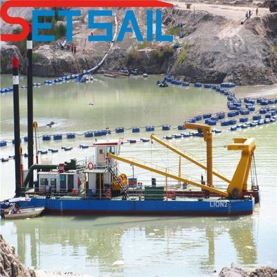 Solicitud personalizada Dredger de arena de excavación fluvial para la máquina de dragado 17m-50m longitud total