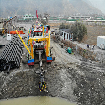 Dredger de succión de corte con espesor de placa lateral de 6 mm-20 mm y sistema hidráulico Rexroth