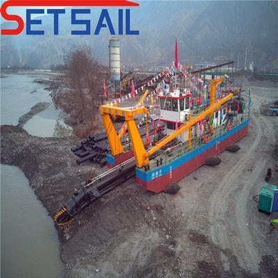 Cortador de espesor de placas laterales de 6 mm-20 mm Excavadora de aspiración para arena dentro del lago Sea Port