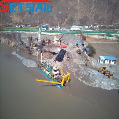 36000.000kg paquete peso bruto excavadora con bomba de succión hidráulica para proyecto de dragado