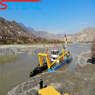 Dredger de succión de corte de 22 pulgadas para motor diesel hecho en 2000m distancia de descarga