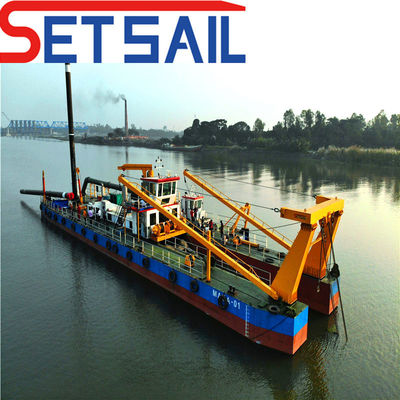 Dredger con cabeza de corte de control hidráulico de succión para excavación de arena