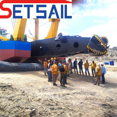 230 t Peso total CTS ranura Tipo 15m Profundidad de dragado Cortador de aspiración dragado para arena de río