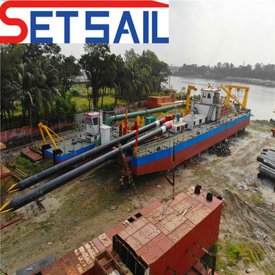 Profundidad de dragado del río 16m 22inch Cutter Head Dredger con diseño de bomba de arena personalizado
