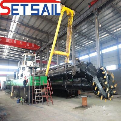 22 pulgadas motor diesel cortador de succión excavadora de arena con bomba costo de envío asequible