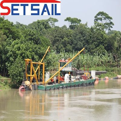 QHCSD-385 Excavadora de succión de corte de 22 pulgadas con metro de profundidad y distancia de descarga de 1500 m