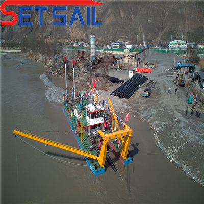 Dredger de succión multifunción de 22 pulgadas para excavación de arena Dinero estadounidense con motor diésel
