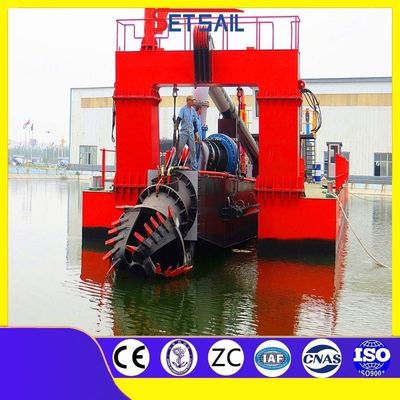 CCS Dredger de barcas de corte de succión personalizado con 5-6 cuchillas de corte y alta potencia de bomba