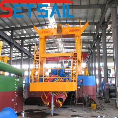 Escalera de forma cuadrada o redonda CCS Mini draga dragadora con cabrestante hidráulico y portaespud