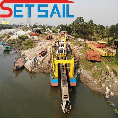 Escalera de forma cuadrada o redonda CCS Mini draga dragadora con cabrestante hidráulico y portaespud