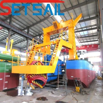 Escalera de forma cuadrada o redonda CCS Mini draga dragadora con cabrestante hidráulico y portaespud
