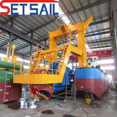 Motor diesel 20 pulgadas cortador de succión dragadora bomba de arena tamaño 500ND para proyectos de dragado