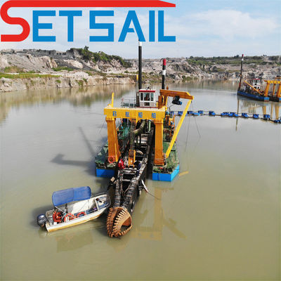 Dredger de succión de 20 pulgadas con profundidad de dragado de 15 metros y doble bomba de arena