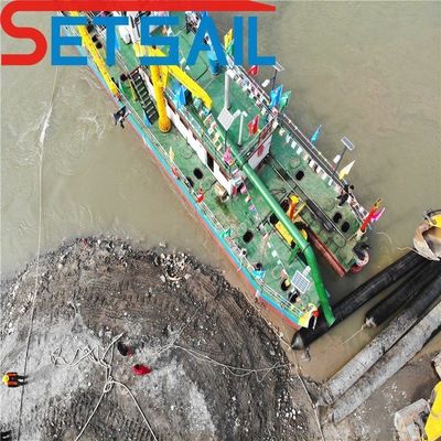 20 pulgadas de corte de arena de bombeo de dragas para las vías navegables interiores Alimentado por diésel QHCSD-437