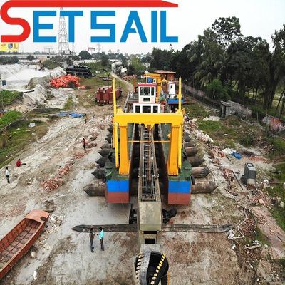 Excavadora de arena de succión con cabeza de 54 m y tipo de ranura CTS
