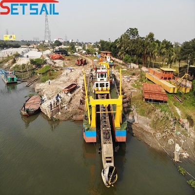 20 pulgadas motor diesel cortador de succión excavadora de arena para el desarrollo de la isla personalizable
