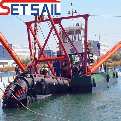 Excavadora de barro de succión de tipo 18 pulgadas de corte de energía diesel personalizada para proyectos de dragado