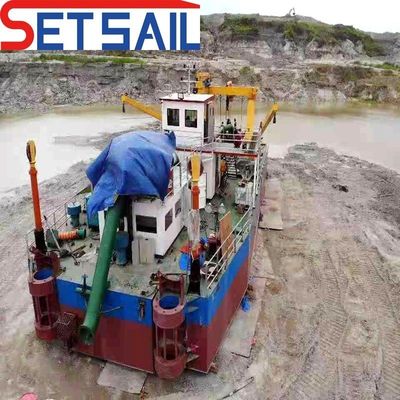 700m3 de capacidad doble bomba de arena 18 pulgadas cortador de succión draga para la excavación del lago