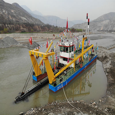 895kw principalmente motor de energía río cortador de arena y barro de succión de dragas barco para el dragado en el río